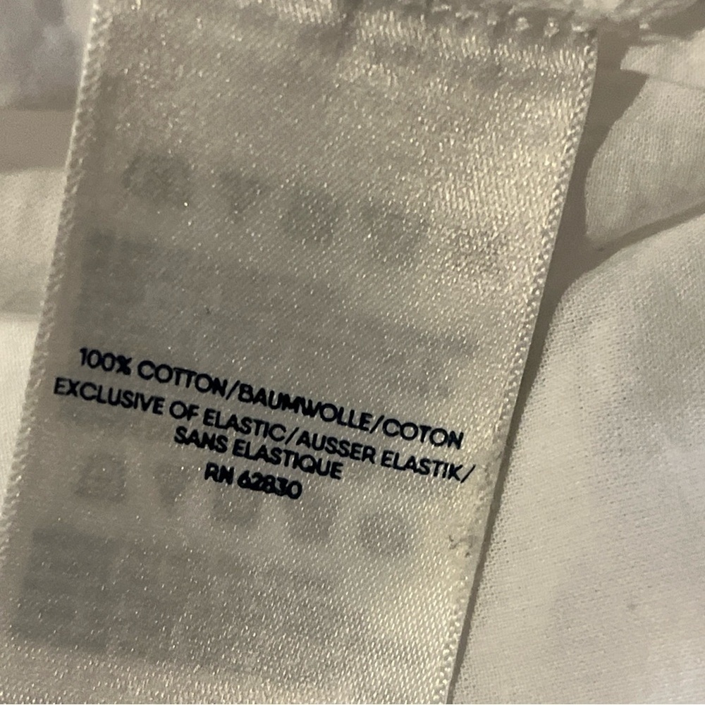 Lands’ End Women’s Dobby Smocked Ruffle Cotton Lined Tiered Dress Pockets2X NWOT - Picture 6 of 9